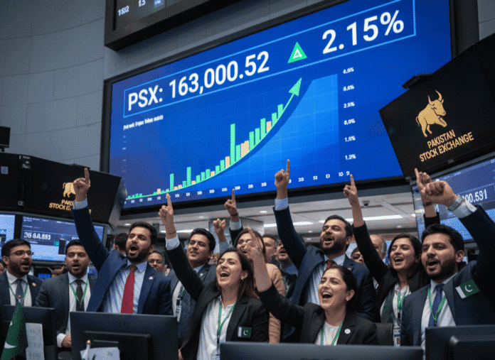 PSX rally crosses 163000 milestone