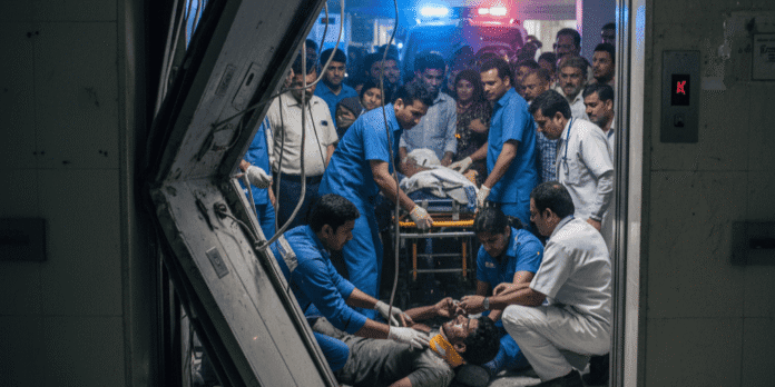 Nazimabad hospital lift accident