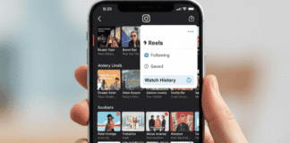 ‘Watch History’ feature for Reels