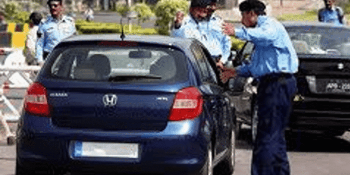 vehicles without plates